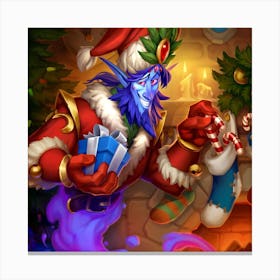 Elf On Christmas Canvas Print