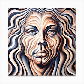 'A Woman'S Face' Canvas Print