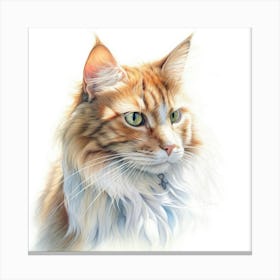 Chantilly Tiffany Cat Portrait 3 Canvas Print