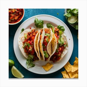 Mexican Tacos Canvas Print