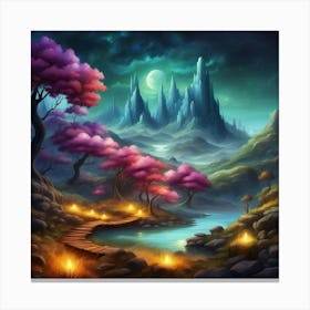 the castle at the end of the world Canvas Print