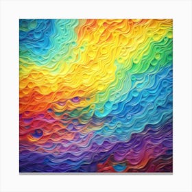 Abstract Rainbow Background Canvas Print
