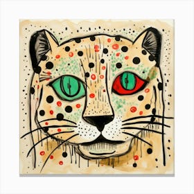 Abstract Snow Leopard 1 Canvas Print