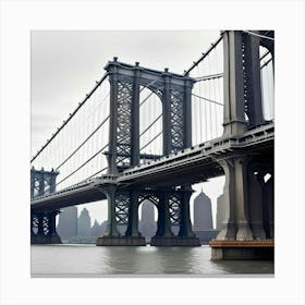 New York City Manhattan Bridge Canvas Print