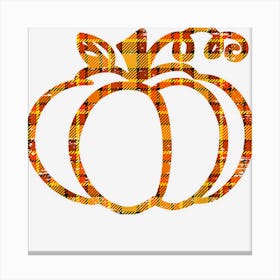 Fall Pumpkin Cute Thanksgiving Autumn Pumpkin Men Women Kids Canvas Print