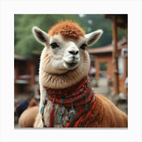 Llama Stock Videos & Royalty-Free Footage Canvas Print