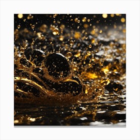 Golden Rain Canvas Print