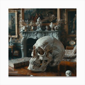 Room With A Skull Canvas Print