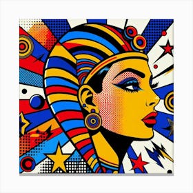 Pop Egyptian Farah Glow Canvas Print