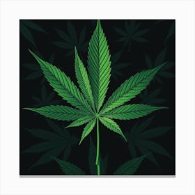 Chronic leaf Canvas Print