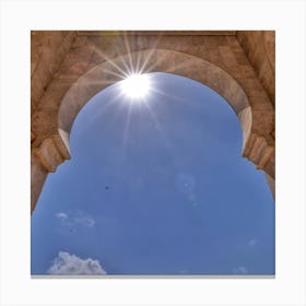 Sun Shining Through Arches Lienzo