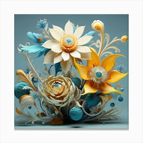 Flowers In A Vase 1 Canvas Print