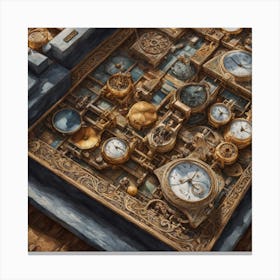 Clocks And Watches Canvas Print