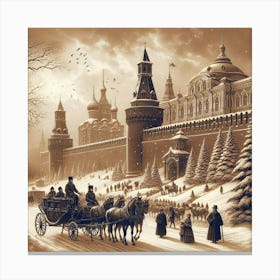 Kremlin Winter 1 Canvas Print