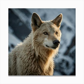 Wolf The Snow Canvas Print