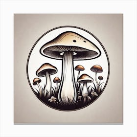 Mushroom Illustration 6 Canvas Print