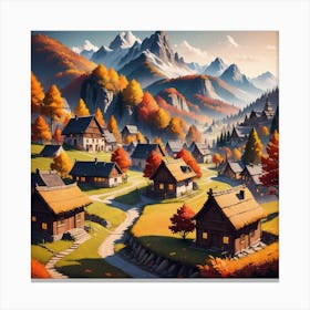 Autumn Village 71 Canvas Print