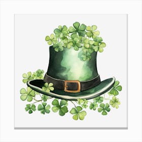 St Patrick'S Day Hat 2 Canvas Print