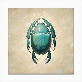 Water Scarab Fossil Under The Ocean Environmental Art 2 Canvas Print