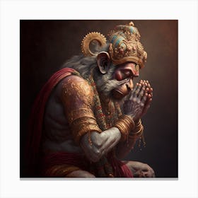 Lord Hanuman 5 Canvas Print
