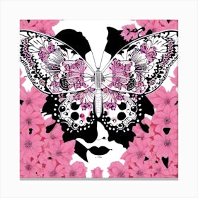 Pink Butterfly 2 Canvas Print