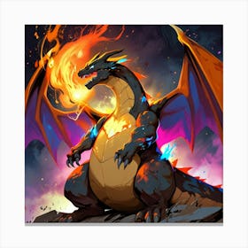 Pokemon Fire Dragon 1 Canvas Print