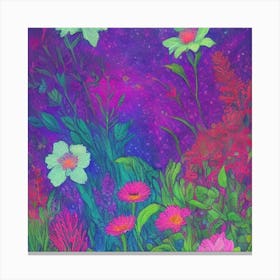 Flowers In The Sky Canvas Print