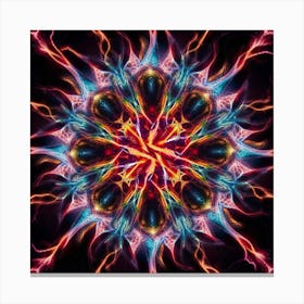 Psychedelic Flower Canvas Print