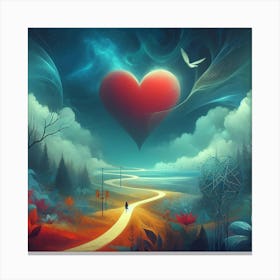 Heart In The Sky 1 Canvas Print