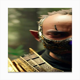 Elf In The Woods Canvas Print