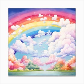 Rainbow Background Canvas Print