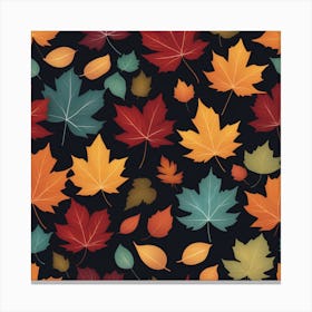 Autumn's Symphony of Leaves 7 Canvas Print