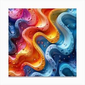 Abstract Colorful Abstract Painting Canvas Print