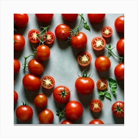 Heart Of Tomatoes 1 Canvas Print