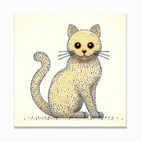 Dotty Cat Canvas Print