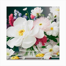 Flowers In A Vase Canvas Print