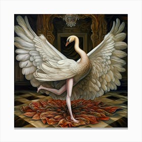 Swan Dance Canvas Print