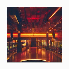 Evening City Nightclub Adeline Yeo Canvas Print