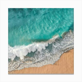 Aerial View Of A Beach Canvas Print