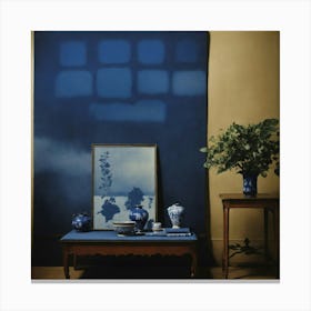 Blue And White 2 Canvas Print