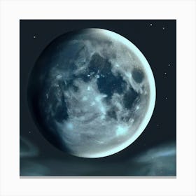 Eerie Full Moon Canvas Print