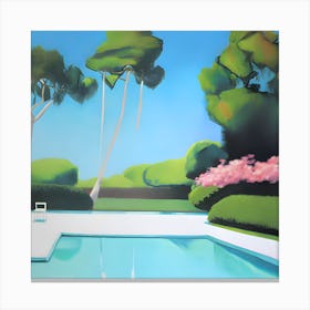 'The Pool' Abstract Painting 1 Canvas Print