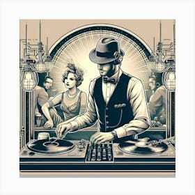 Deco Dj Canvas Print