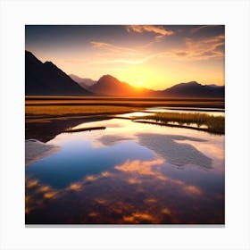 Sunrise In The Mountains 35 Canvas Print