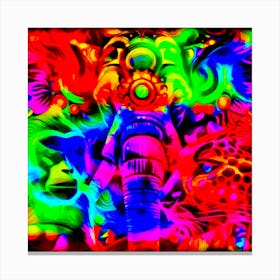 Psychedelic Elephant Canvas Print