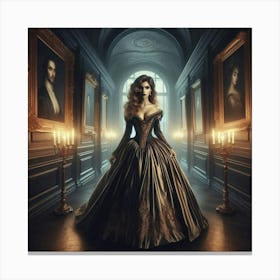 The Woman In The Hall 4 Canvas Print