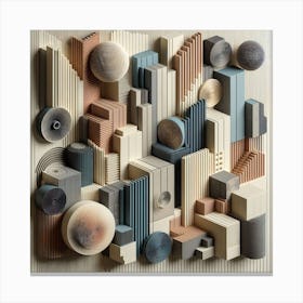 Sculptural Wall Canvas Print