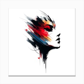 Abstract Woman'S Face Canvas Print