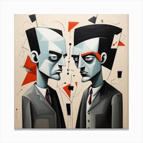 Couple man Pop Surrealism Canvas Print