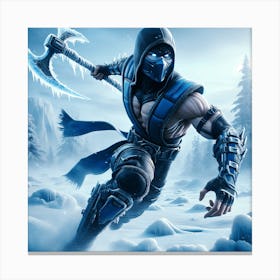Ice Ninja Canvas Print